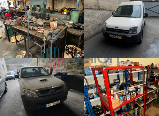 DIVERSO EQUIPAMENTO DE ESCRITÓRIO E DIVERSO MATERIAL E EQUIPAMENTO PARA REPARAÇÃO DE PESADOS | 1 EMPILHADOR | TOYOTA MODELO COROLLA DO ANO 2006 | TOYOTA MODELO HILLUX DO ANO 2011 | FORD MODELO TRANSIT DO ANO 2005