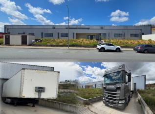 ARMAZÉM DESTINADO A INDÚSTRIA com 15.610 M2 sito em MÓS, BRAGANÇA | TRATOR E SEMI-REBOQUE