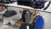 DIVERSO MATERIAL E EQUIPAMENTO PARA CONFEÇÃO DE PELES