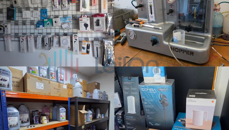 DIVERSO MATERIAL INFORMÁTICO, ARTIGOS DE PAPELARIA, RETALHO DE PERFUMES, COSMÉTICOS, PRODUTOS DE HIGIENE E ARTIGOS DE DROGARIA
