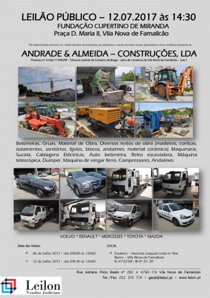 ANDRADE & ALMEIDA - CONSTRUÇÕES, S.A.