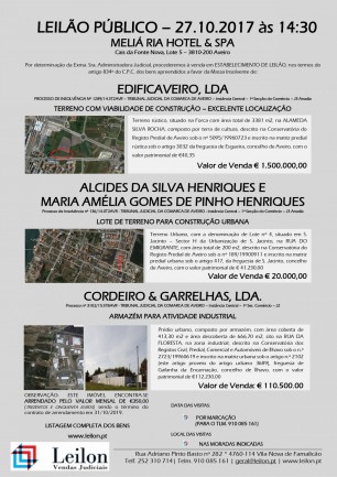 EDIFICAVEIRO, LDA. | ALCIDES DA SILVA HENRIQUES E MARIA AMÉLIA GOMES DE PINHO HENRIQUES | CORDEIRO & GARRELHAS, LDA.
